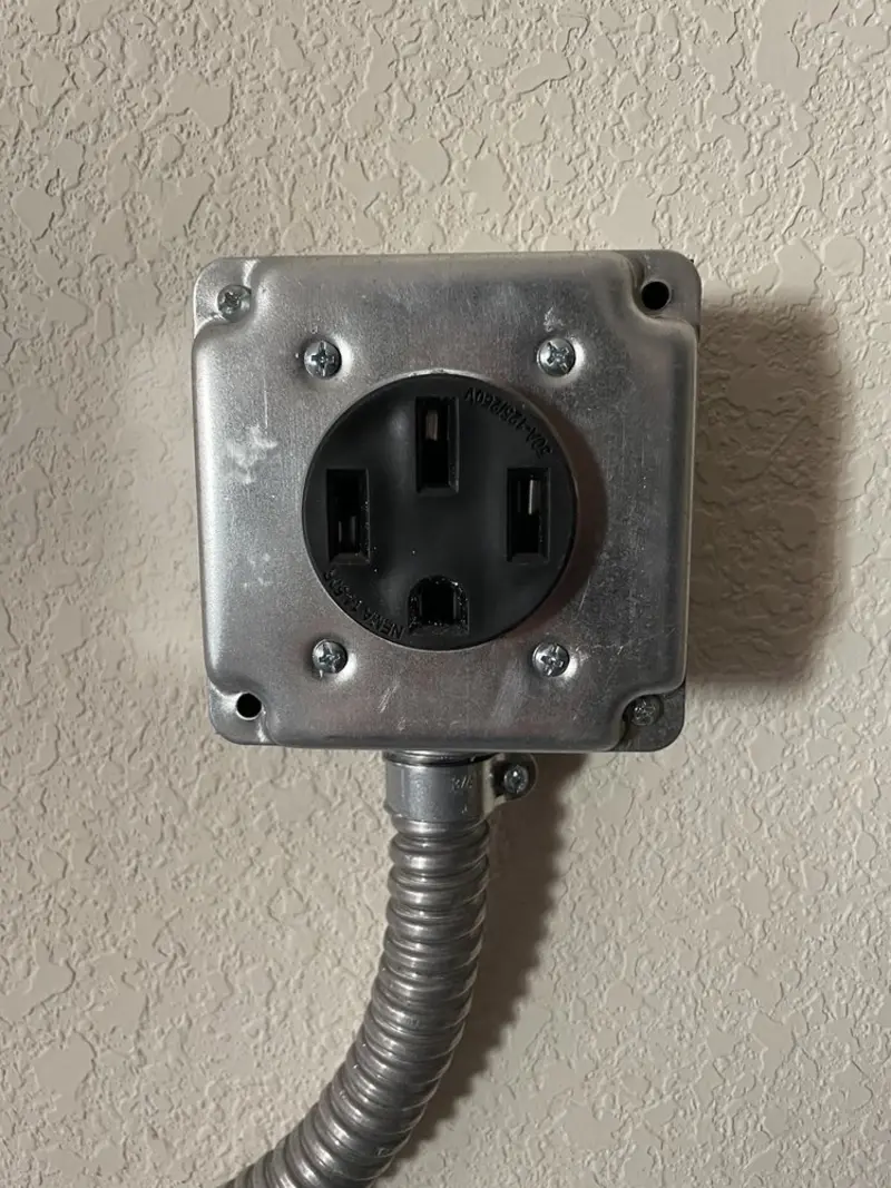 NEMA 14-50 outlet installed for Smart Home Electrical in Yorktown